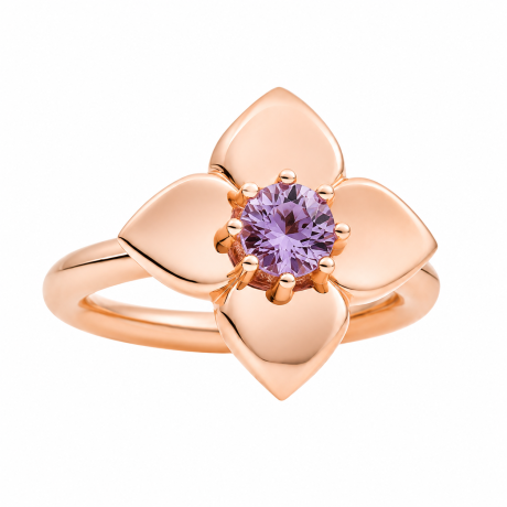  Bron ring Poppy met amethist