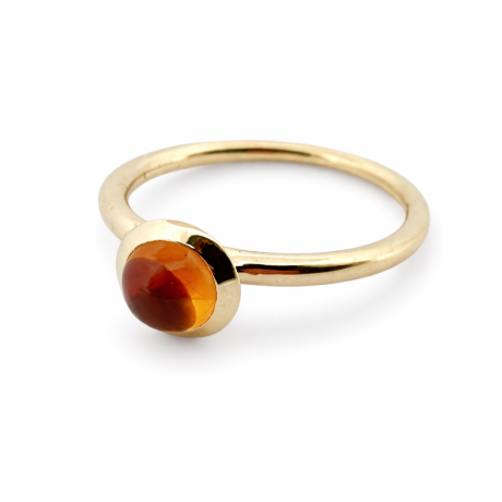  Trompet ZO ring met citrien