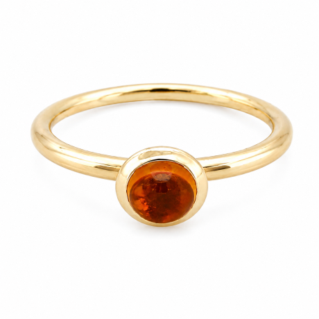 Trompet ZO ring met citrien