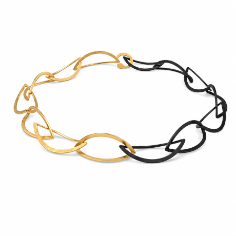 Collier gevouwen navetvormen