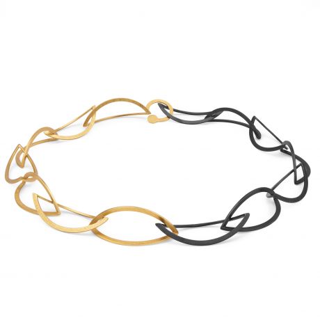 Collier gevouwen navetvormen