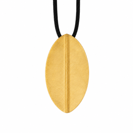 Broche/hanger bladvorm met naad