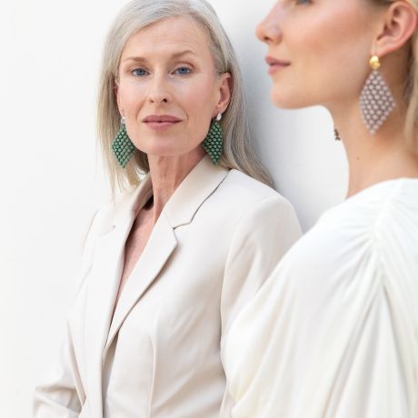 Fabnora oorhangers Sage Green