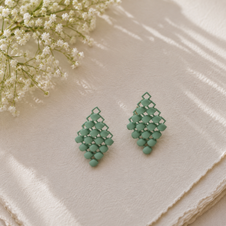 Fabnora oorhangers Sage Green