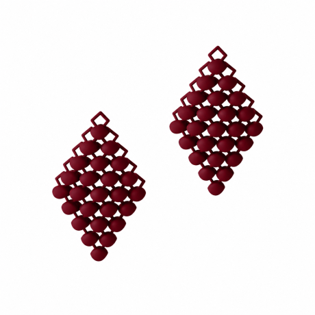  Fabnora oorhangers Bordeaux Red