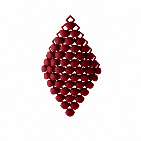 Fabnora oorhangers Bordeaux Red