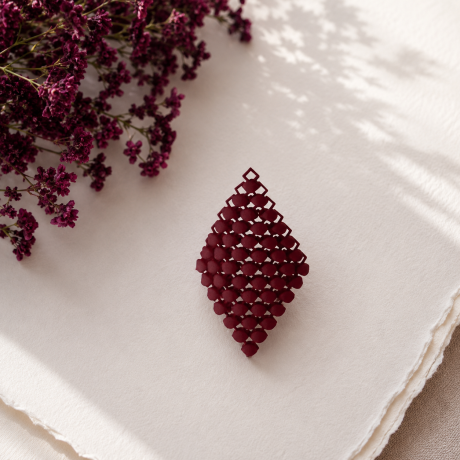 Fabnora oorhangers Bordeaux Red