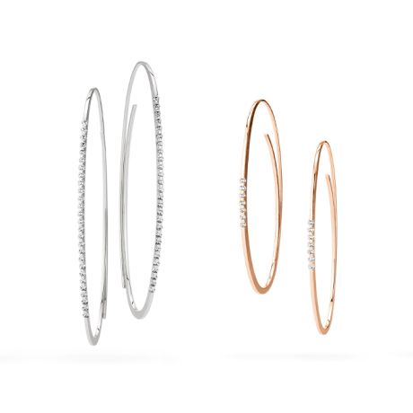 Niessing Linear briljant creolen