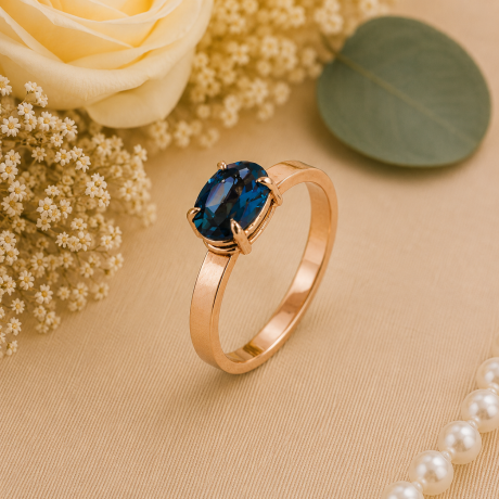 Ring met london blue topaas