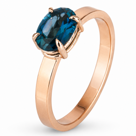  Ring met london blue topaas