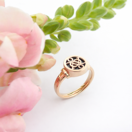 Jubileumring met onyx