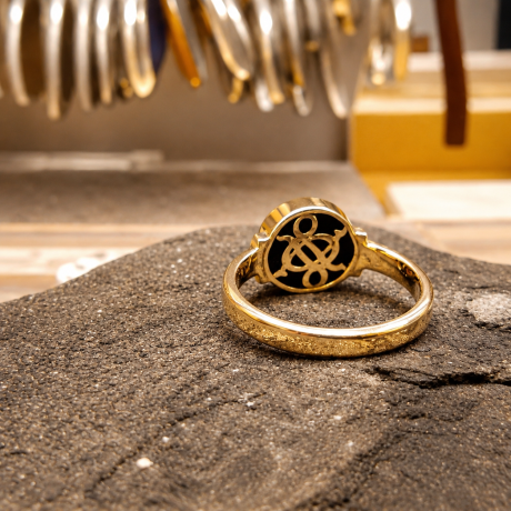 Jubileumring met onyx