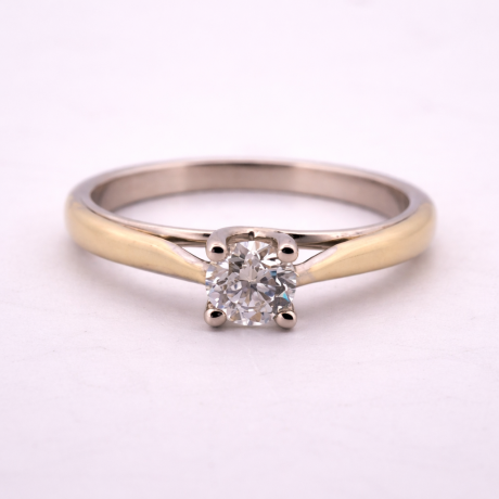 Solitair bicolor dubbele band