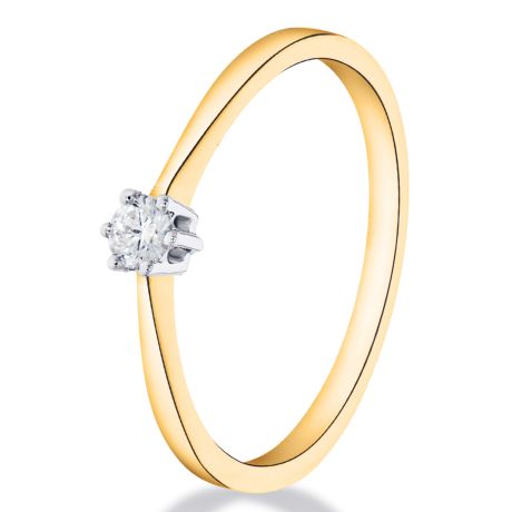  Solitair ring met 6 pootchaton