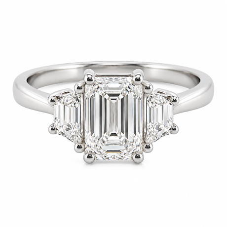 Witgouden ring met lab grown diamanten