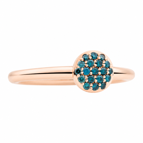  Bron ring Stardust met saffier