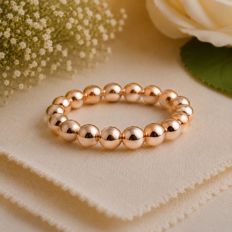 Bron ring Stax met bolletjes