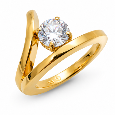 Smeedring met eigen diamant Zuurdeeg en Ockels.