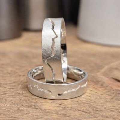 Zilveren Face to Face ring ( Cardillac)