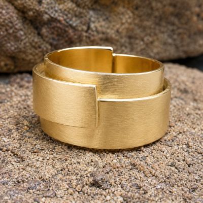 Geelgouden wikkelring