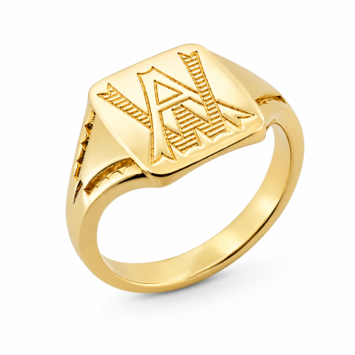 Zegelring met monogram Zuurdeeg & Ockels